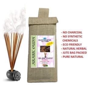 Suvasane Pure Natural Herbal Arabic Oudh Incense Sticks (72 sticks)