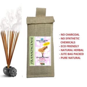 Suvasane Pure Natural Herbal Frankincense Sticks (72 sticks)