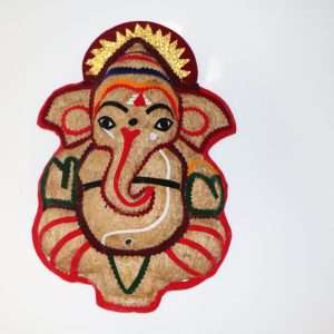 Vetiver/Khus Colourful Wall Hanging Lord Ganesh (Big)
