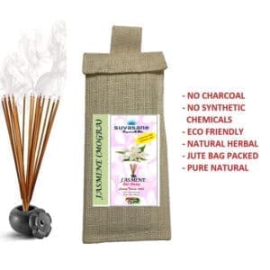 Suvasane Pure Natural Herbal Jasmine Sticks (36 sticks)