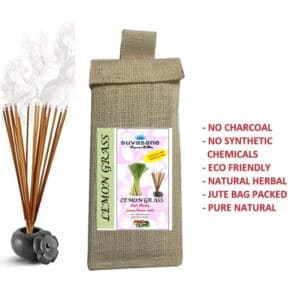 Suvasane Pure Natural Herbal Lemon Grass Sticks (36 sticks)