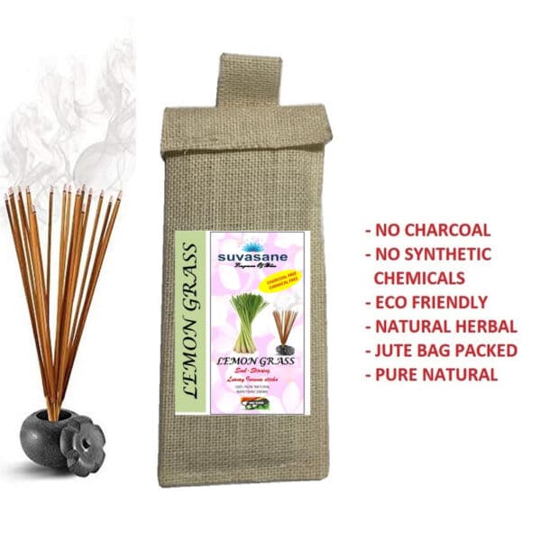 Suvasane pure natural herbal lemon grass incenses sticks