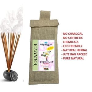Suvasane Pure Natural Herbal Vanilla Sticks (24 sticks)