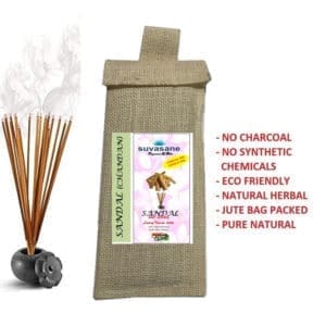 Suvasane Pure Natural Herbal Sandal Sticks (36 sticks)