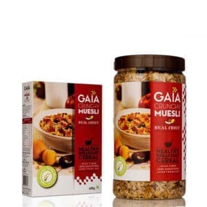 Gaia Crunchy Muesli - Real Fruit 1 KG