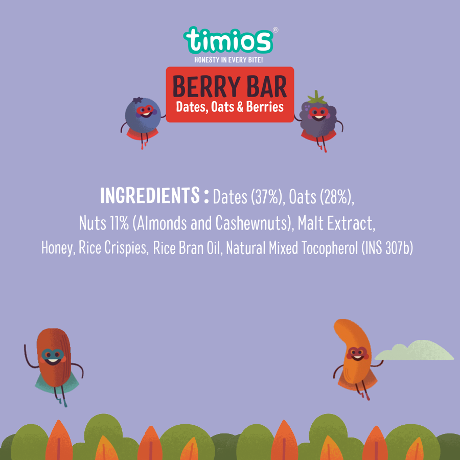 Timios Berry Bar 30 gm  (Pack of 4)