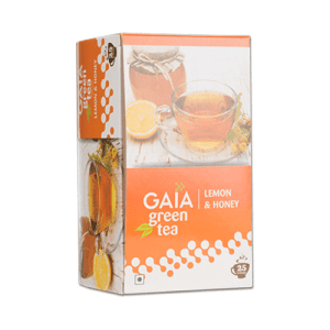 Gaia Green Tea + Lemon & Honey- 25 Tea Bags