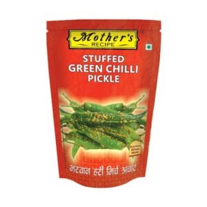 Mother's Recipe Stuffed Green Chilli Pickle 200 GMS