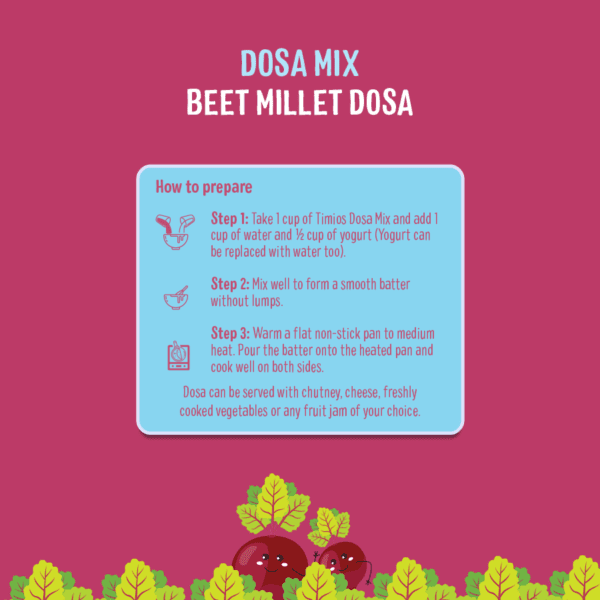 Timios - Dosa Mix - Beet Millet