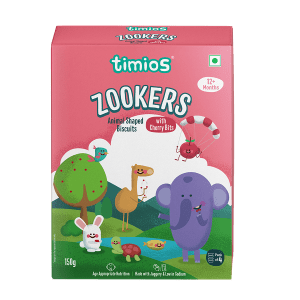 Timios - Zookers Cherry Bits - Animal Shaped Biscuits