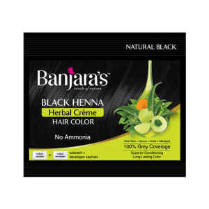 Banjara's Black Henna Herbal Creme Hair Color 40 GMS