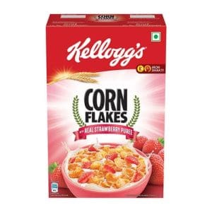 Kellogg's Corn Flakes With Strawberry Puree-300 GMS