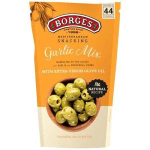 Borges Garlic Mix Olives 350 GMS
