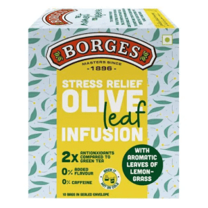 BORGES Olive Leaf Infusion - Olive & Lemongrass 10 Bags