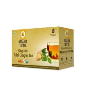 Organic Tulsi Ginger Tea  (20 Bags x 2 g each)