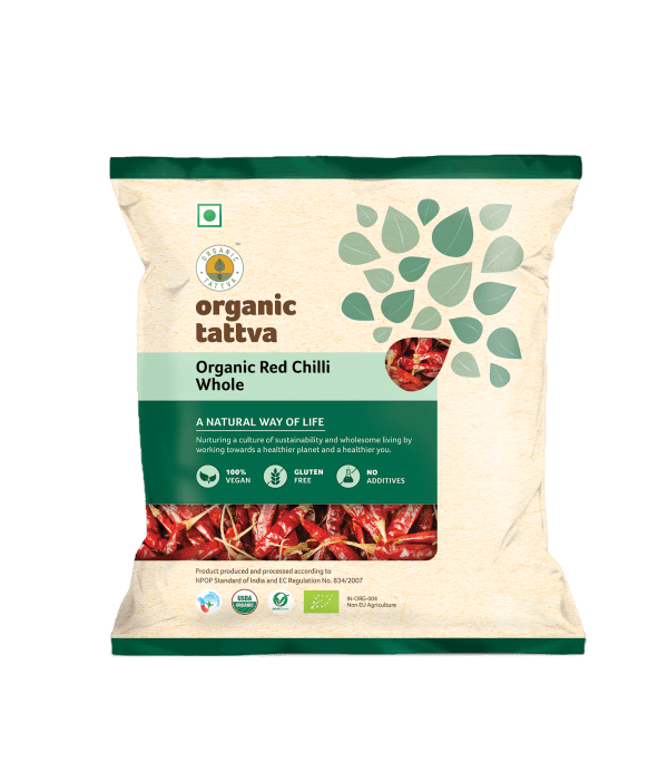Organic Red Chilli Whole 100 GMS