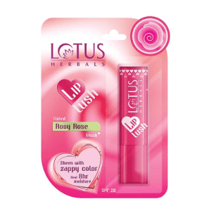 Lotus Herbals LIP LUSH Rosy Rose Blush Spf 20 4 GMS