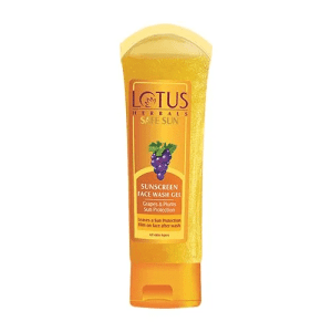 Lotus Herbals Safe Sun Sunscreen Face Wash Gel, 80 GMS