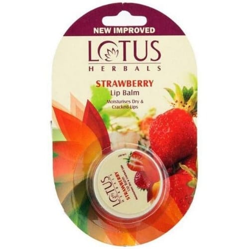 lotus strawberry lip balm