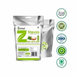 Zindagi Stevia Sachets - Natural Fat Burner - Sugar Free Sweetener,100 Sachets(Pack of 1)