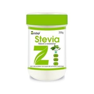 Zindagi Stevia Powder - Natural Stevia White Powder - Sugarfree Stevia Powder - Stevia Extract Powder 200 GMS