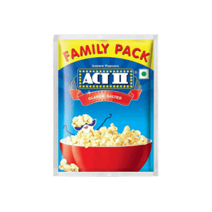 Act II Classic Salted Instant Popcorn 90 g +(Get 30 g Extra)  Pack of 5