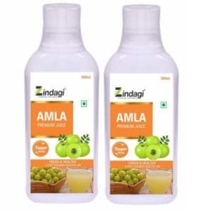 Zindagi Amla Juice - Sugar Free Healthy Drink - Natural Amla Fruit Extract (Pack of 2)