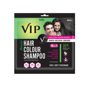 VIP Natural Hair Colour Shampoo Black 40 ML