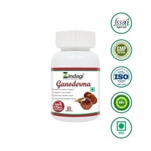 Zindagi Ganoderma Pure Extract Capsules - Helpful In Weight Loss - Increase Energy Stamina