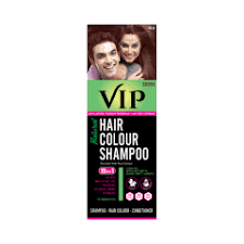 VIP Natural Hair Colour Shampoo Black Brown 180 ML