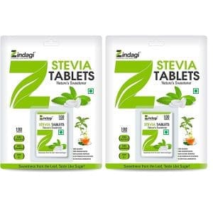 Zindagi Stevia Tablet - 100% Sugarfree Sweetener - Natural Weight Management