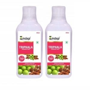 Zindagi Pure Triphala Juice - Sugar Free Natural Health Drink (Pack of 2)