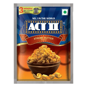 ACT II Instant Popcorn - Xtreme Butter Flavour, 70 GMS (Pack of 5)