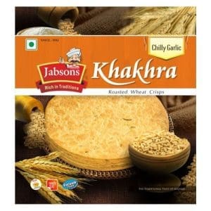 Jabsons Khakhra - Chilly Garlic, 180 GMS