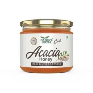 KEJRIWAL Nature's Nectar Select Acacia Honey Bottle, 400 GMS