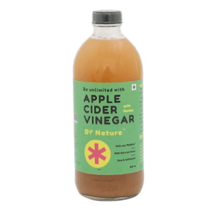 By Nature Raw Unrefined Apple Cider Vinegar with Honey, 500 ML