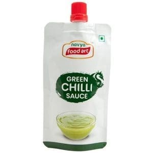 Navya Food Art Green Chilli Sauce 90 GMS