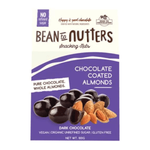Bean To Nutters Dark Chocolate Almond, 80 g Box