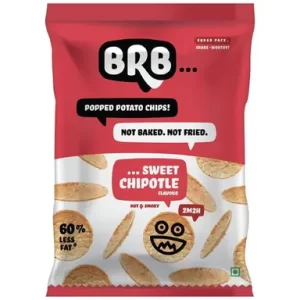 Brb Popped Potato Chips Sweet Chipotle Flavour 52Gm