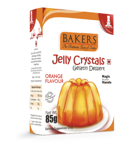 Bakers Jelly crystal Orange 85GMS