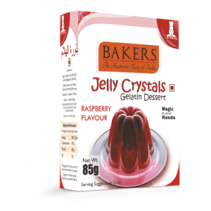 Bakers Jelly Crystal Raspberry 85 GMS