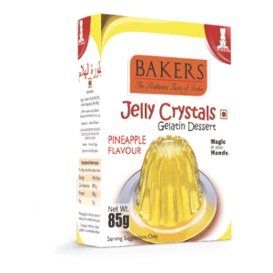 Bakers Jelly Crystal Pineapple 85GMS