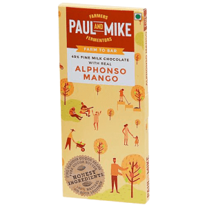 49% Fine Milk Real Alphonso Mango Chocolate 68 GMS