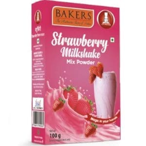 Bakers Strawberry Milkshake Mix Powder 100 GMS