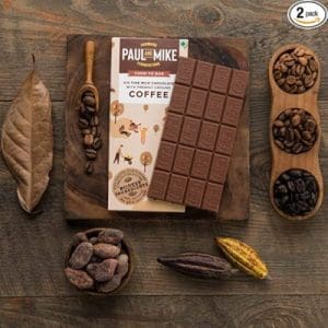 Paul And Mike 41% Fine Milk Chocolate with Coffee, 68 GMS