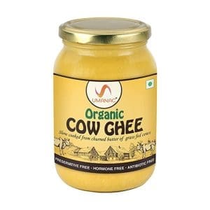 UMANAC Organics Premium Cow Ghee - 500ml | Organic Indian Cow Ghee