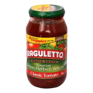 Raguletto Pasta Sauce - Venetian Onion, Herbs & Spices, 500 GMS Bottle