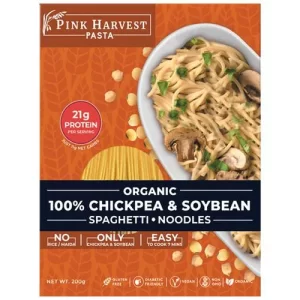 Pink Harvest Farms 100% Chickpea & Soyabean Spaghetti Noodles, 200 GMS