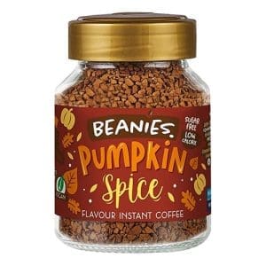 Beanies Instant Flavoured Coffee - Pumpkin Spice, 50g |Low Calorie, Sugar Free|