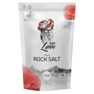 Lunn Pink Rock Salt - Fine Grain, Rich In Minerals, 1 Kg Pouch